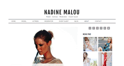 Desktop Screenshot of nadine-malou.com